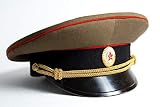 Rushnichok USSR military Unifurm Dress Hat Visor with pin Cap Army NEW Soviet officer field forage Original (Small)