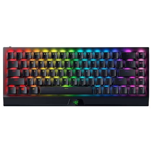 Razer BlackWidow V3 Mini HyperSpeed 65% Wireless Mechanical Gaming Keyboard: Yellow Mechanical Switches Linear & Silent - Phantom Pudding Keycaps - Chroma RGB - Up to 200 Hr Battery - Snap Tap