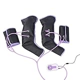 Wandisy 【𝐂𝐡𝐫𝐢𝐬𝐭𝐦𝐚𝐬 𝐆𝐢𝐟𝐭】 Masajeador de piernas de compresión de Aire, envolturas de piernas de circulación eléctrica para Terapia de pantorrillas en los Tobillos del pie(EU)