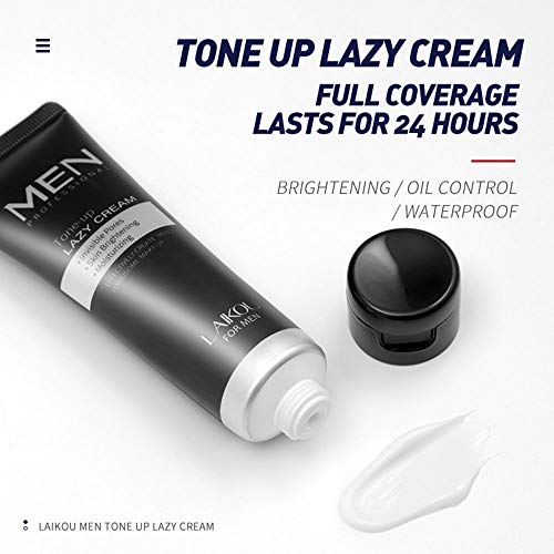 AKARY Men Tone Up Face Cream Boy Oil Control Make Up Lazy BB Cream Moisturizing Conceal Pores Coveri