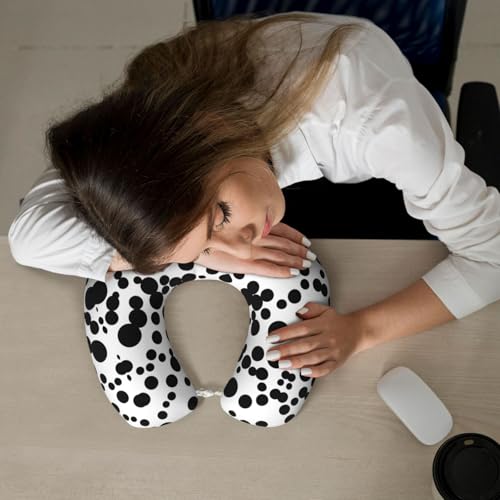 Almohada de viaje de fibra de poliéster tamaño único negro miniatura 7