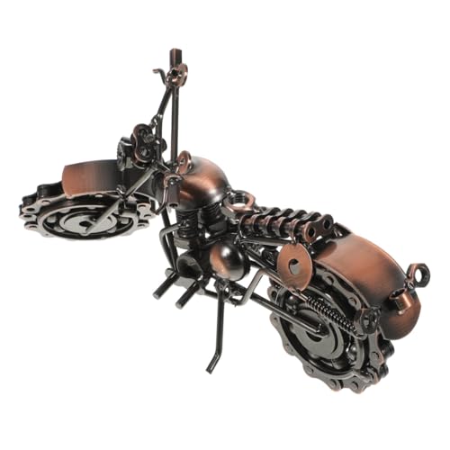 Modèle de moto vintage en fer miniature pour décoration de bureau créative et salon