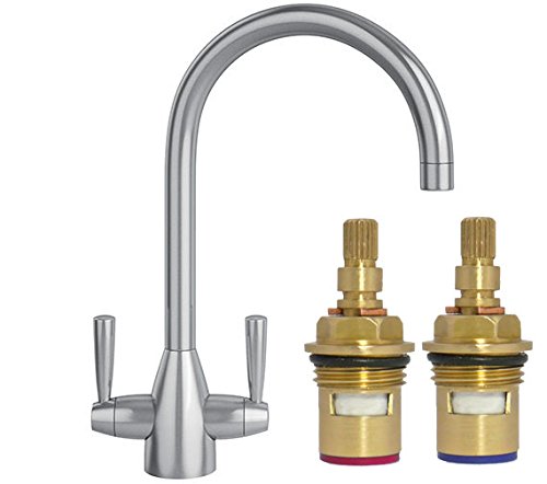 Replacement Pair of Tap Cartridges Valves for Franke Valais Kitchen Mixer Monobloc Tap 115.0364.026
