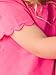 RuffleButts Baby/Toddler Girls Short Sleeve Scallop Tee Shirt - Hot Pink, 4T