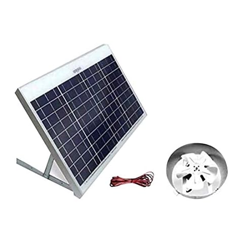 Amtrak Solar Powerful 100-Watt Galvanized Steel Solar Attic Fan Cools, Ventilates Exhaust Your House, Garage or RV and Protects Against Moisture Build-up (Angle Brackets) Cover