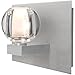 Besa 1WF-BOCACL-LED-SN Contemporary Modern One Light Vanity from Boca 3 Collection in Pewter, Nickel, Silver Finish,