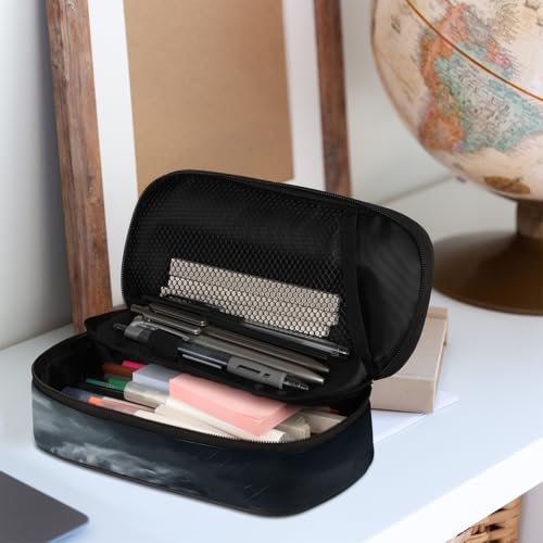 Image of Train Big Capacity Pencil Case Pencil Pouch with Zipper, Pen Marker Stationery Bag Art Supply Storage Organizer Box Portable Stationery Storage Bag Pen Holder for Boys Girls