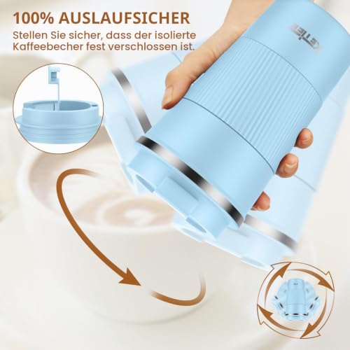 KETIEE Kaffeebecher to go,510ml Thermobecher Kaffee-to-go,Kaffeebecher Thermo,Doppelwandig Reisebecher Travel Mug… – Ansicht 3