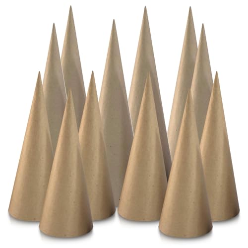 Smalltown Home Pappmaché Kegel, 12 Stück