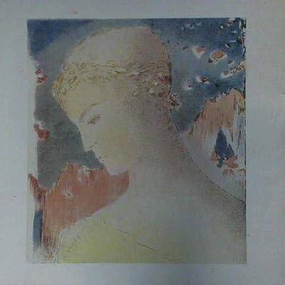 Beatrice - Farbige Lithographie auf Papier