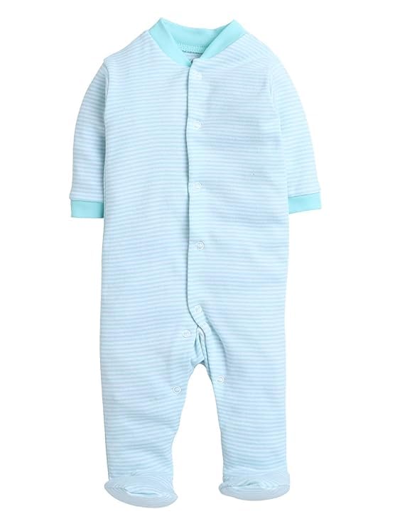 Image of EIO 100% Cotton Rompers /Sleep Suits /Jumpsuit /Night Suits for Baby Boys & Girls, Infants, New Born Pack of 3