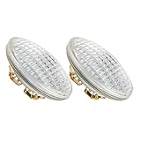 SHUWDKAR PAR36 LED Landscape Light Bulb, 36 Watt Halogen Equivalent 6W 600 Lumen, Bright White 3000K, PAR36 LED 12V for Landscape Lighting,Off-Road Vehicles,RV Vehicles,Tractor, 2 Pack