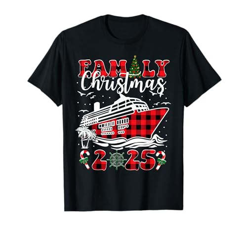Crucero de Navidad Familiar 2025 Vacaciones en Crucero Familiar a Juego Camiseta