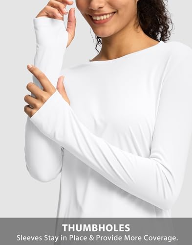 Soothfeel Lightweight Long Sleeve Workout Tops for Women Gym Running Athletic UPF 50+ Sun Shirts Tees Moisture Wicking4