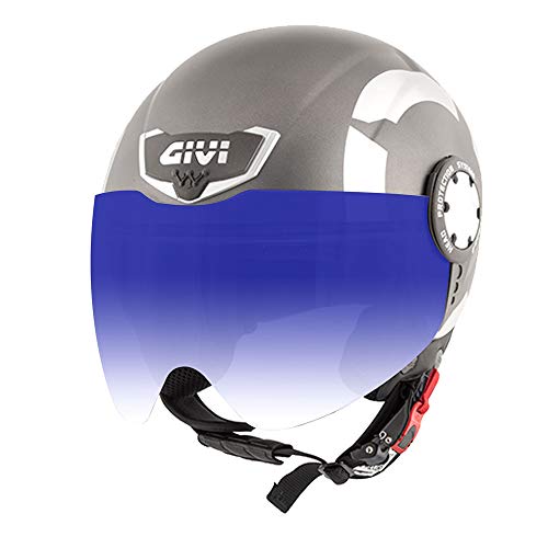 4R Quattroerre.it 1367 Sonnenblende Klebefolie für Motorräder, Blauer Farbverlauf, 20 x 40 cm