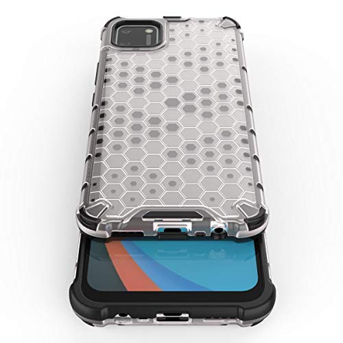 Image of Glasgow | for Realme C11 Honeycomb Pattern Back Case Cover for Realme C11 - Transparent