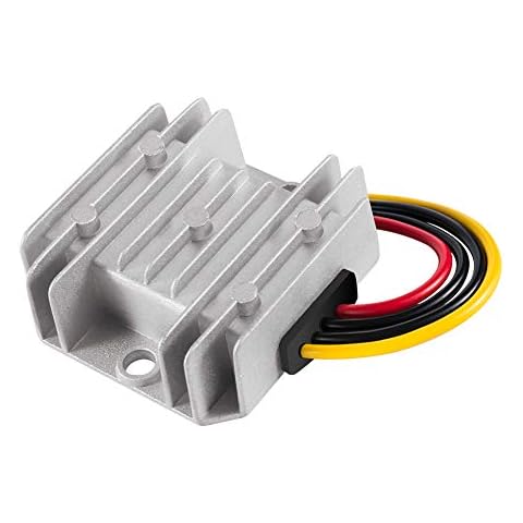 Dealikee DC Voltage Converter Waterproof Automatic Buck Boost Converter DC-DC 8V-40V to 12V 3A 36W Step Down Up Power Supply Regulator Module Transformer for Golf Cart Club Car Etc Cover