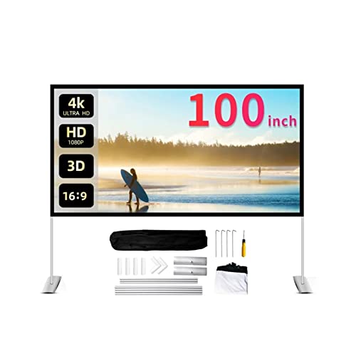 Pantalla para proyector portátil plegable 16:9 100 pulgadas