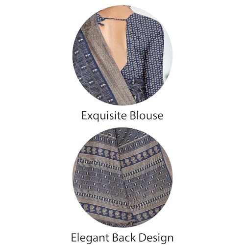 Image of Vimla Women's Kanjivaram Silk Uniform Saree and Unstitched Blouse Piece | Office School Uniform Saree For Women | Sari for Women