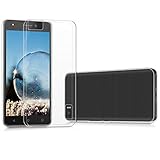 kwmobile Carcasa Compatible con bq Aquaris M5.5 / M 2017 - Funda de Silicona para móvil - Cover Trasero en Transparente