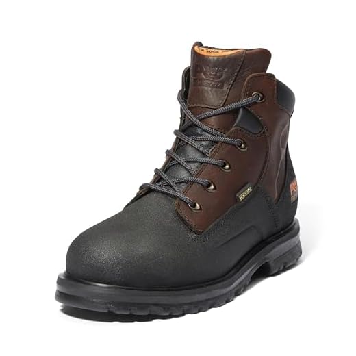 Timberland PRO 47001 Men's PowerWelt WP ST Boot Brown 6.5 W US