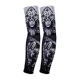 WAZHAKU Tatoo Manches Faux Tatouage Manches Bras Couverture Temporaire Faux Slip On Sun Bl...