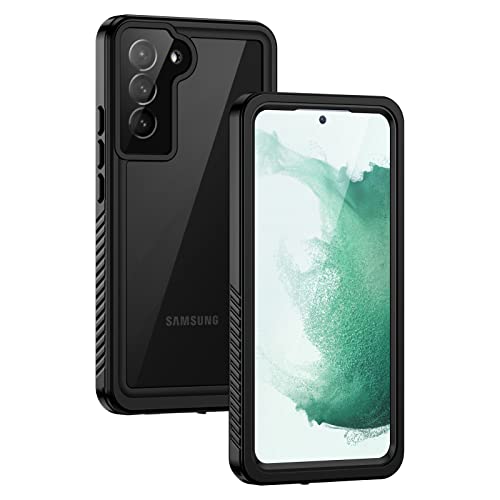 Coque Samsung S22 Plus Lanhiem avec protection intégrale antichoc et étanche IP68 en noir