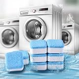 Kit 12 Pastilhas Limpa Máquina Lavar Roupas Premium Efervescente Potente Higieniza Remove Mau Odor Resíduos