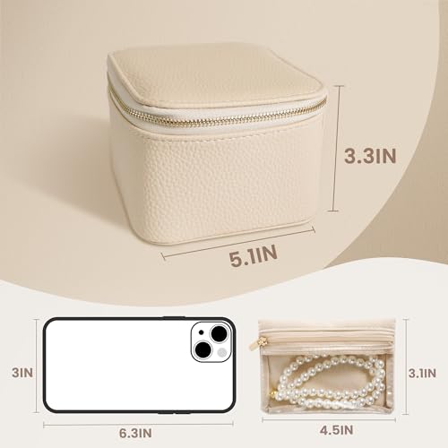 20 bolsas de viaje para joyas organizadoras y estuches de tela suave 5
