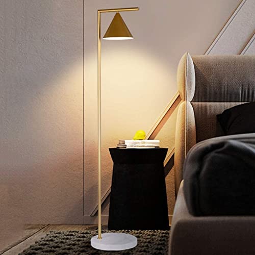 Lámpara de pie E27 giratoria de hierro con elegante base de mármol para iluminación 2