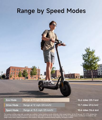 Image of NAVEE V25 /G5 Series Electric Scooter for Adults, 19 MPH &15.5-43 Miles, 600-1000W Motor, 10 inch Tires, Foldable Commuting E-Scooter with Dual Brake Suspension