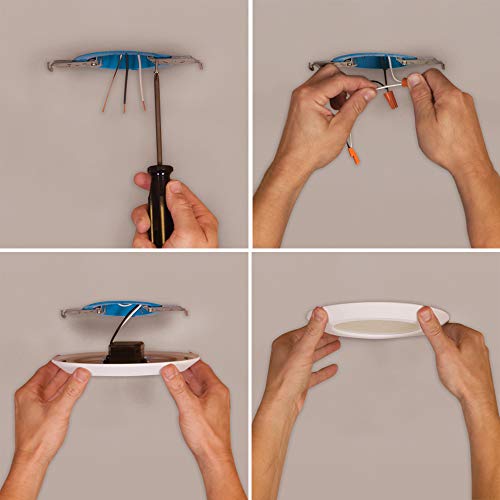 Halo Sldsl4069S1Emwr Integrated, Dimmable, Selectable 4” Surface Mount Led Downlight, White #TOP1