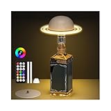 Nreonrick Wireless Bottle Lamp,RGB Table Lamp, Dimmable Color Changing Desk Lamp, Music Sync Bedside Lamp with Remote and Touch Control for Bedroom,Living Room, Bar,Party Decor (1 Pack)