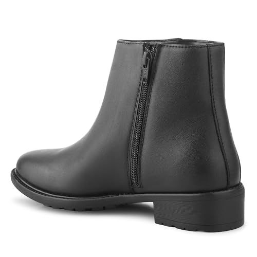 Image of CLOG LONDON Ankle Boots for Women With Side Zipper | Fashionable and Comfortable Boots for Casual and Office Wear