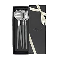 チャモ　クチポール　GOA　ブラック＆シルバー　ディナー＆デザート×各４本 楽天市場】【正規取扱店】 クチポール GOA ディナー 4本セット