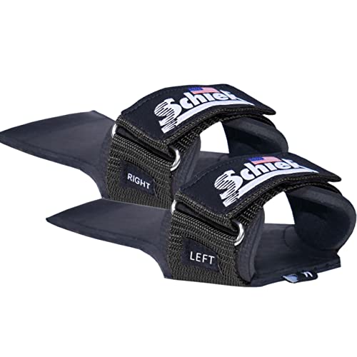 Schiek Sports 1900 Ultimate Hand Grip - 9 mm Thick Neoprene Grips for Weight Lifting - Ultra Durable Non Slip Secure Grip