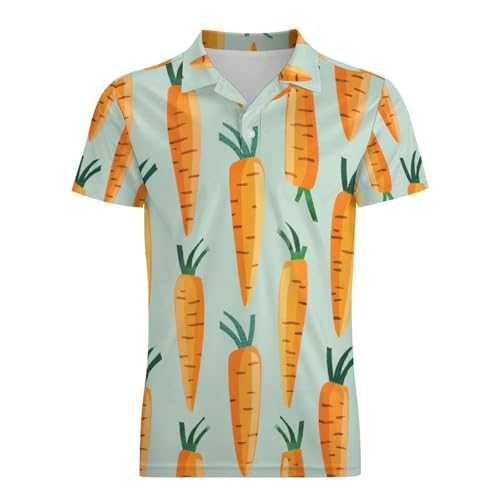 Boys' Classic Polo Shirts Short Sleeve Moisture-Wicking Golf & Tennis Shirts for Youth Teens Cartoon Carrot4