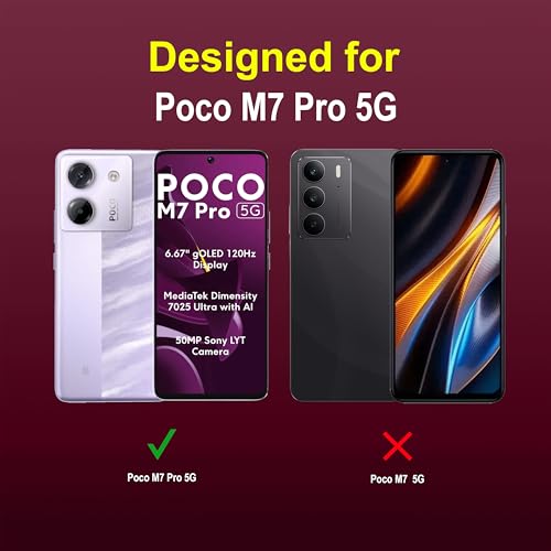 Image of Zapcase Back Case Cover for Poco M7 Pro 5G | Compatible for Poco M7 Pro 5G Back Cover | Liquid Silicon Magic Case with Camera Protection | Plum