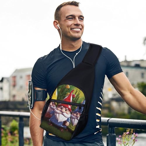 Bolso cruzado deportivo de nylon para adultos miniatura 3