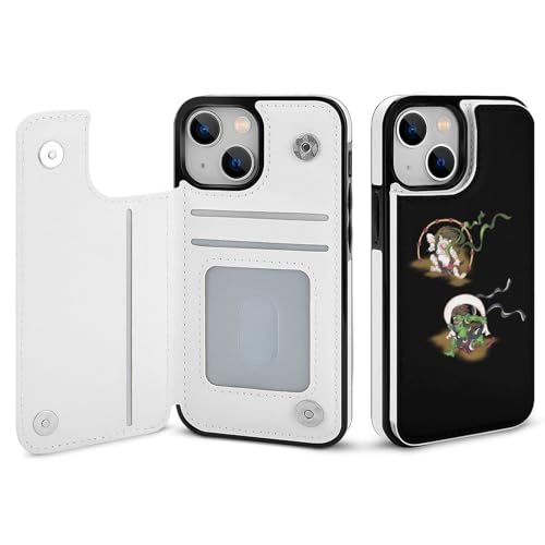 適用 iPhone13ProMax用ケース 手帳型 風神と雷神 スマホケース カード収納 スタンド機能 アイフォン13ProMaxケース 耐衝撃 PUレザー カバー 財布型 Case