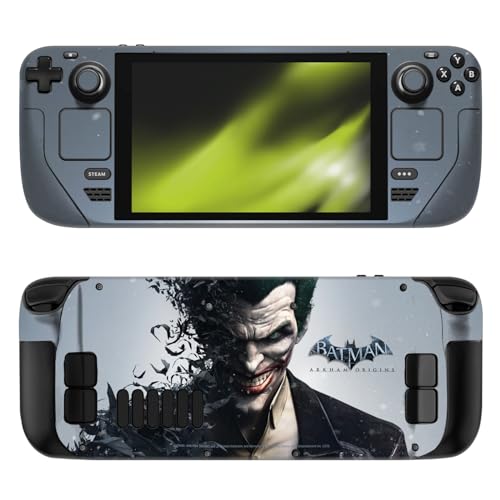 Head Case Designs sous Licence Officielle Batman Arkham Origins Joker Art Clé Vinyle Autocollant Peau Autocollant Couverture Compatible avec Steam Deck