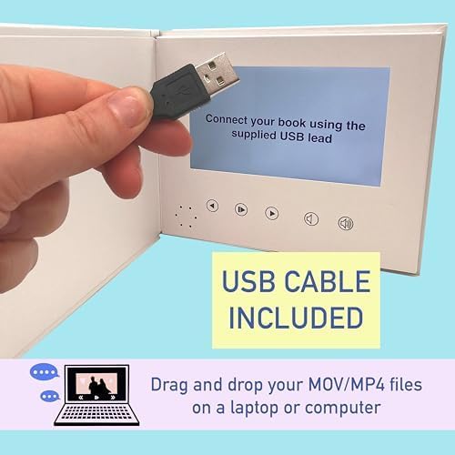 10\" Video Brochure, A4 Hard Backed, with Stand, 4gb Memory (4 Hour Run time)