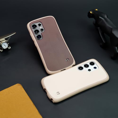 Image of MILLION CASES Back Cover Case for Samsung Galaxy S23 Ultra Shockproof Protective Ultimate Comfort Frosted Matte Case for Men & Boys(Cream)