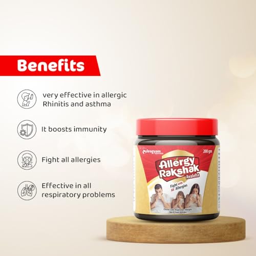 AROGYAM AYURVEDA Allergy Rakshak Avaleha, Immunity Booster, Chyawanprash And Allergy Rakshak, Ayurvedic Ghee Nasal Drop Combo - Image 6
