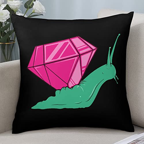Jewel Snail Color Throw Pillow Covers Set Of 4 Square Pillow Cases Cushion Covers For Sofa Couch Car 32"X32" #TOP5