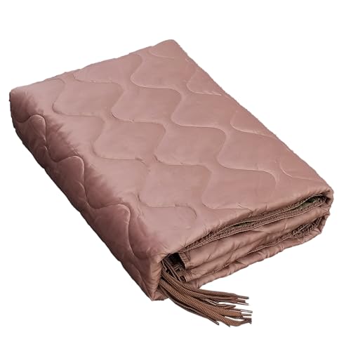 Lenotos Woobie Blanket, Thermal Insulated Military Poncho Liner, Water-Resistant, Portable, Insulation, for Hiking, Survival with Compression Carry Bag (Od - Coyote)