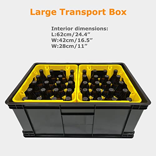 Veelar Tiggo 70L Bike Cargo Trailer & Hand Cart 2 in 1 with Removable Box,Large Cargo Bicyce Carrier