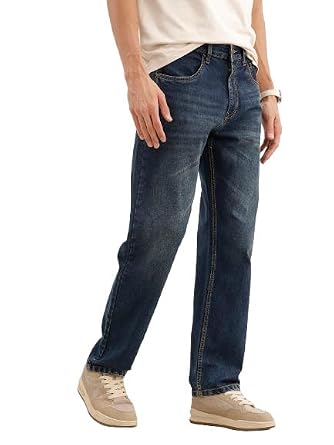 WROGN Men's Anti Fit Jeans Blue DARK BLUE