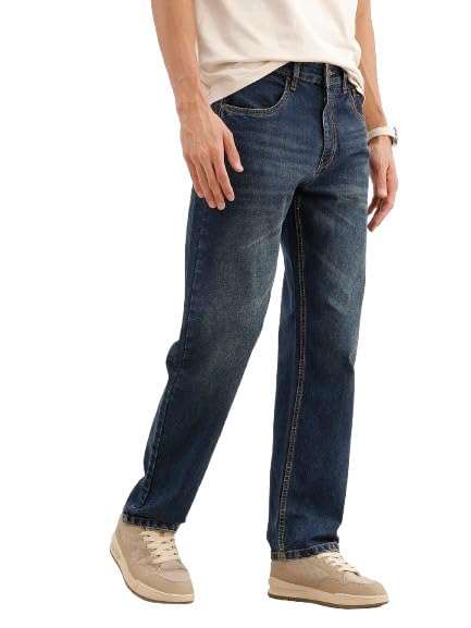 Image of WROGN Men's Anti Fit Jeans | Mid Rise | Jeans for Man