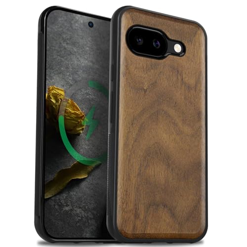 Coque bois Pixel 9a Carveit : l'élégance du noyer pour votre quotidien connecté